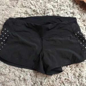 Black Lululemon Speed Shorts